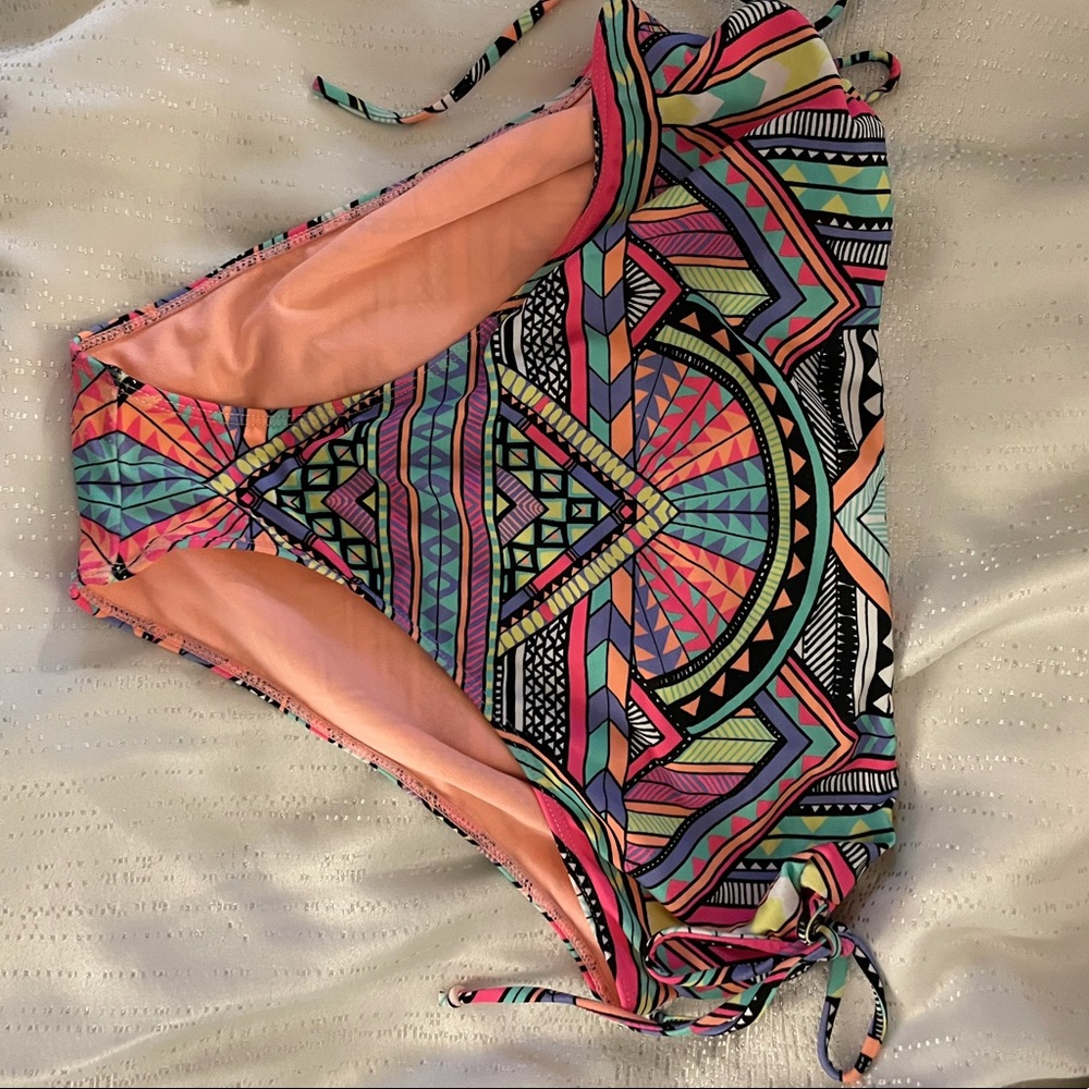 High waisted bikini bottom